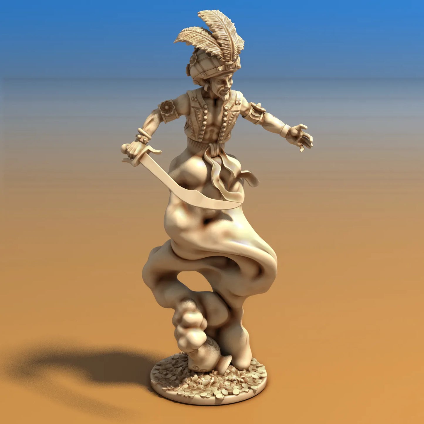 Medusa Miniatures - Djinni Male - DnD/TTRPG/Roleplaying/Wargamesature
