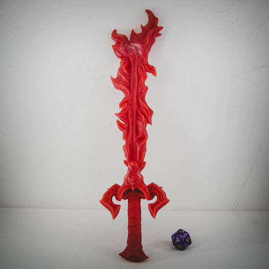 Mystic Makers - Props - Flame Sword - DnD/TTRPG Figure/Miniature