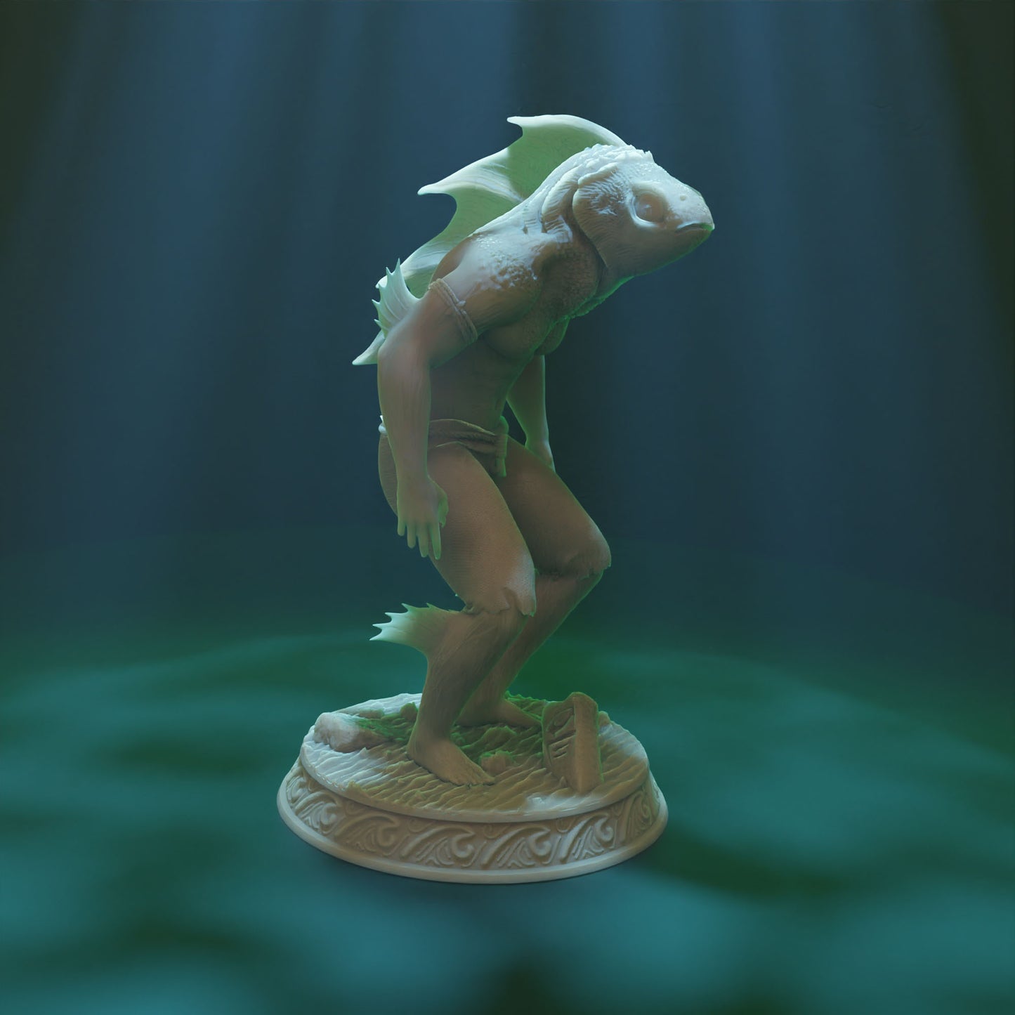 Cthulhu Girls - Shadow over Haven's Harbor - Deep One #1 - 32/75mm DnD/TTRPG Figure/Miniature - Helios3DPrinting
