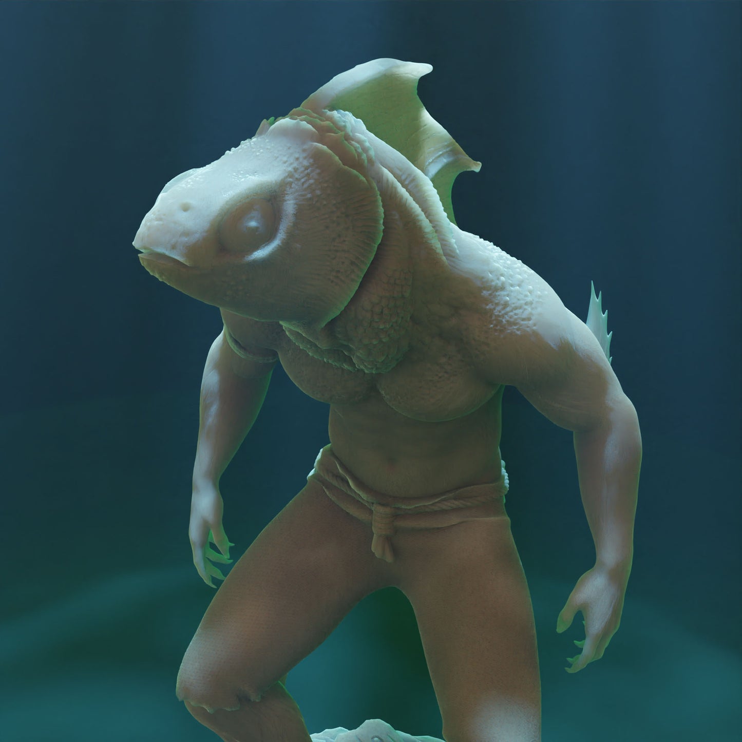 Cthulhu Girls - Shadow over Haven's Harbor - Deep One #1 - 32/75mm DnD/TTRPG Figure/Miniature - Helios3DPrinting