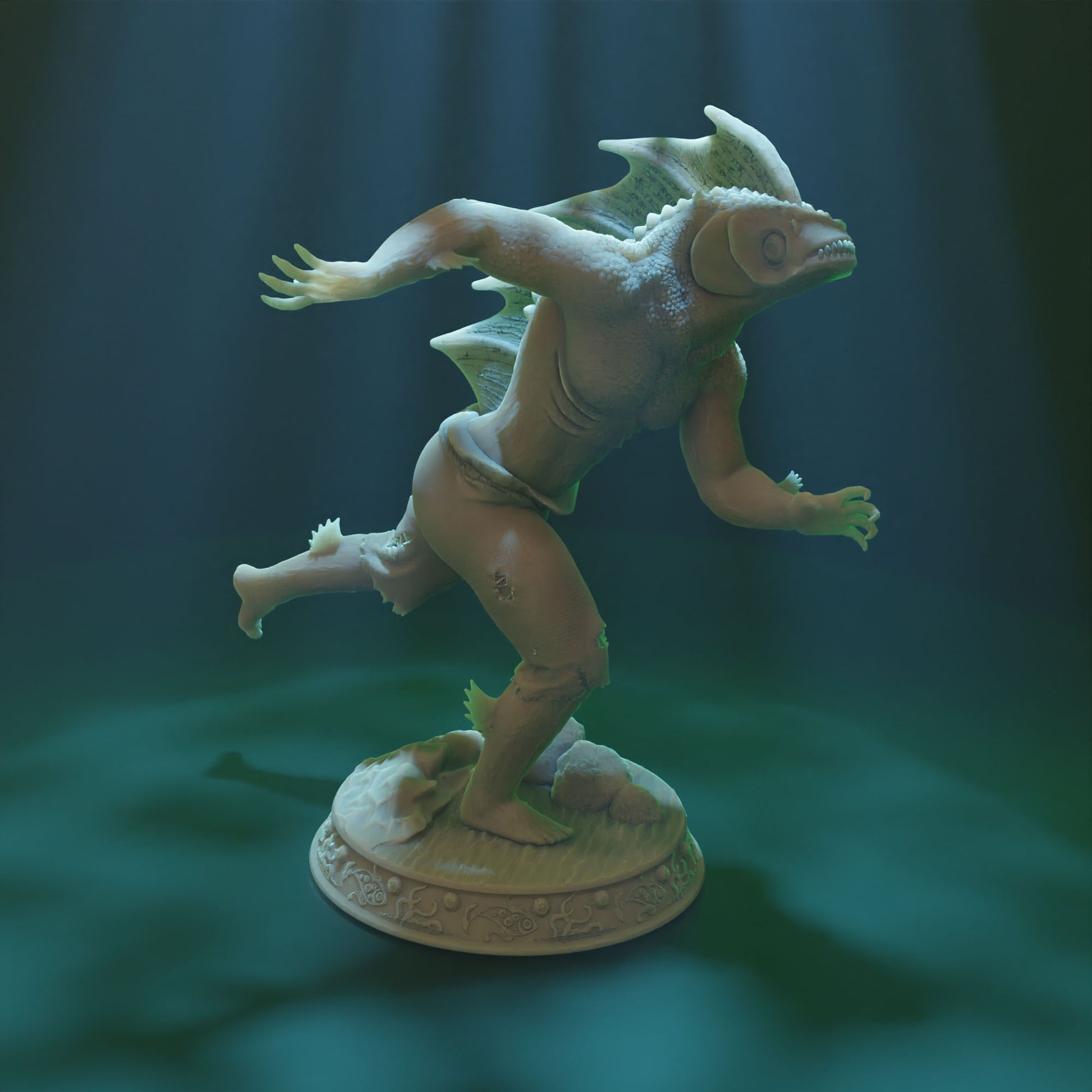 Cthulhu Girls - Shadow over Haven's Harbor - Deep One #2 - 32/75mm DnD/TTRPG Figure/Miniature - Helios3DPrinting