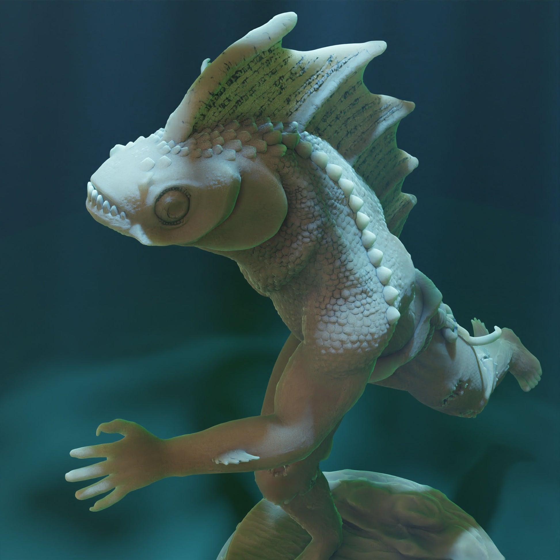 Cthulhu Girls - Shadow over Haven's Harbor - Deep One #2 - 32/75mm DnD/TTRPG Figure/Miniature - Helios3DPrinting