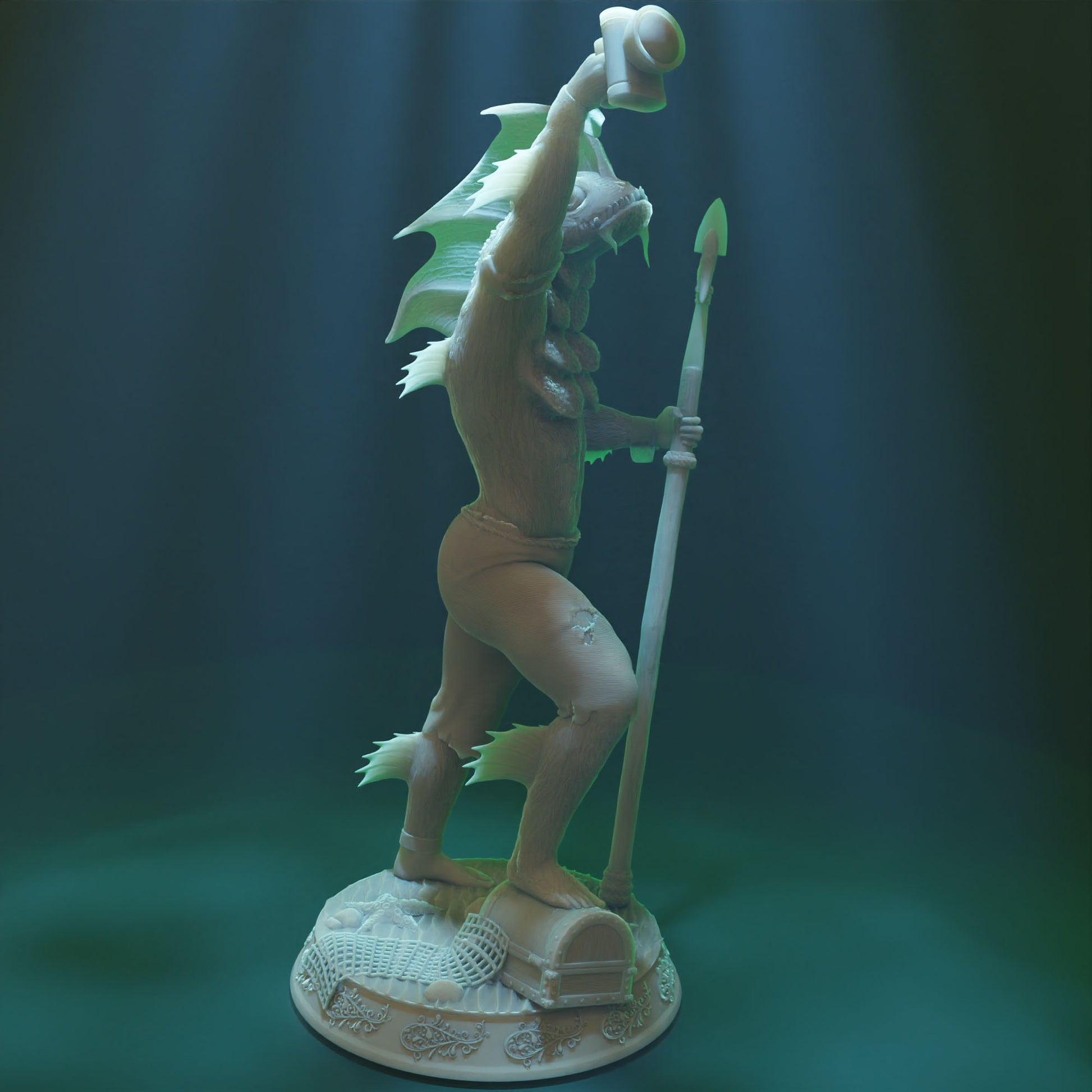 Cthulhu Girls - Shadow over Haven's Harbor - Deep One #3 - 32/75mm DnD/TTRPG Figure/Miniature - Helios3DPrinting