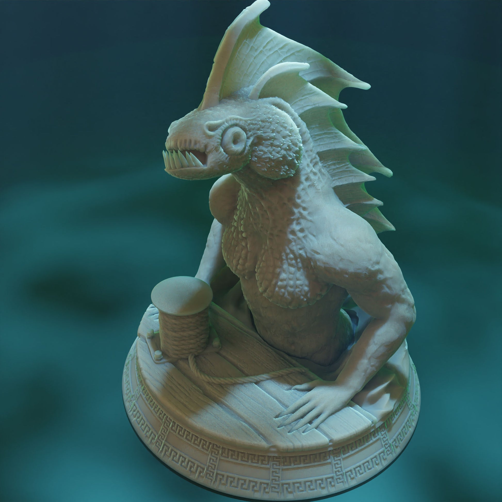 Cthulhu Girls - Shadow over Haven's Harbor - Deep One #4 - 32/75mm DnD/TTRPG Figure/Miniature - Helios3DPrinting