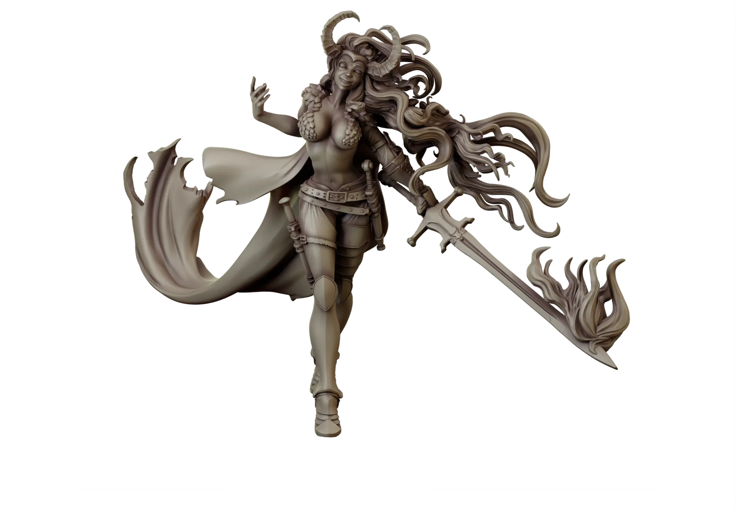 Mythologic Arts - Dames & Dragons #1 - 75mm Pin Up/Figure/Model/Diorama