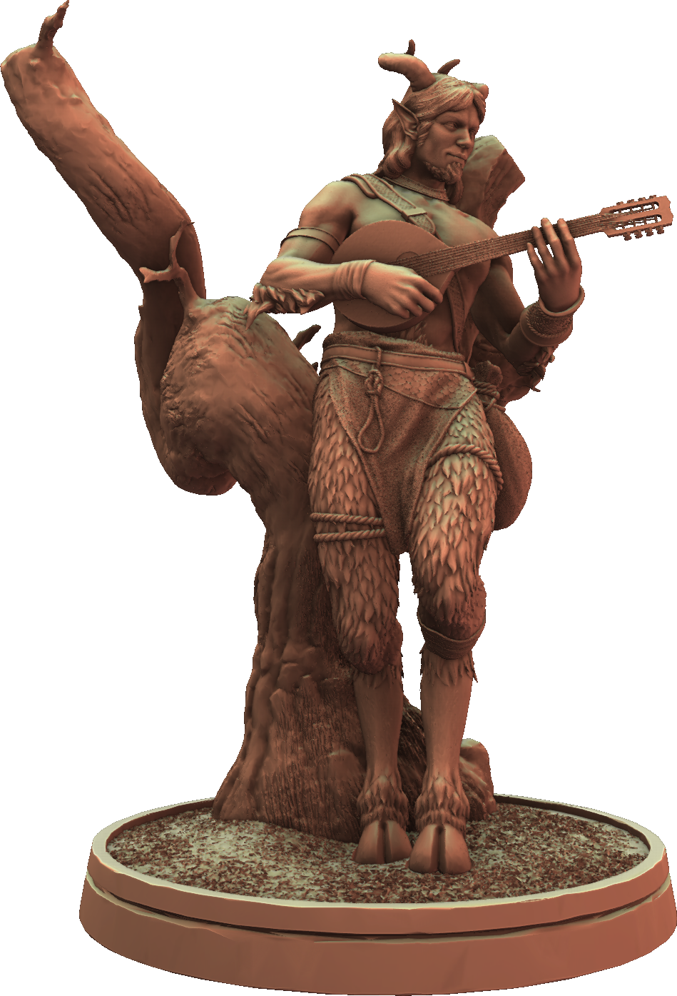 Gilded Lion - Satyr #1 - DnD/TTRPG Figure/Miniature