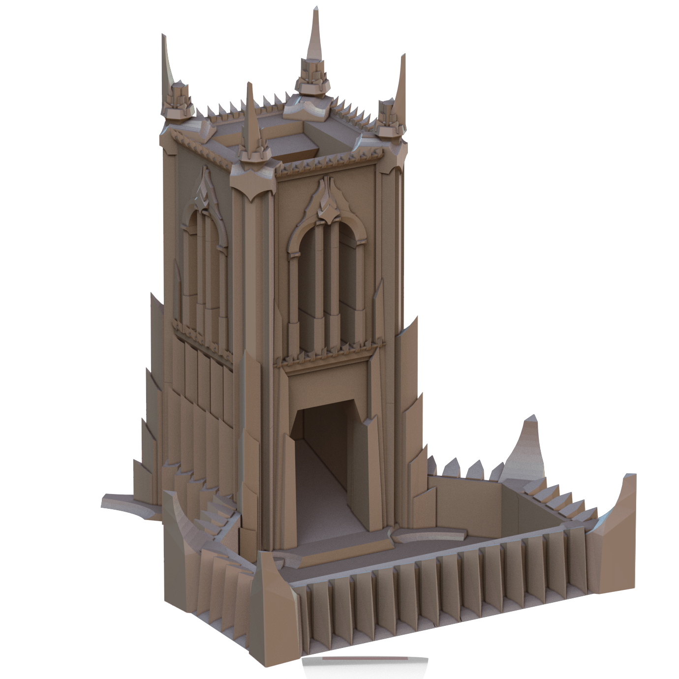 Crab Miniatures - Fantasy Dice Towers - Dark Cathedral - DnD/TTRPG/Roleplaying/Wargames