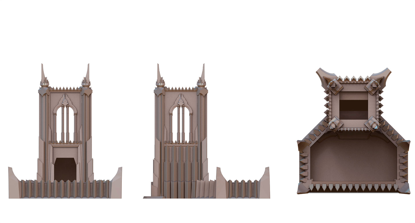 Crab Miniatures - Fantasy Dice Towers - Dark Cathedral - DnD/TTRPG/Roleplaying/Wargames