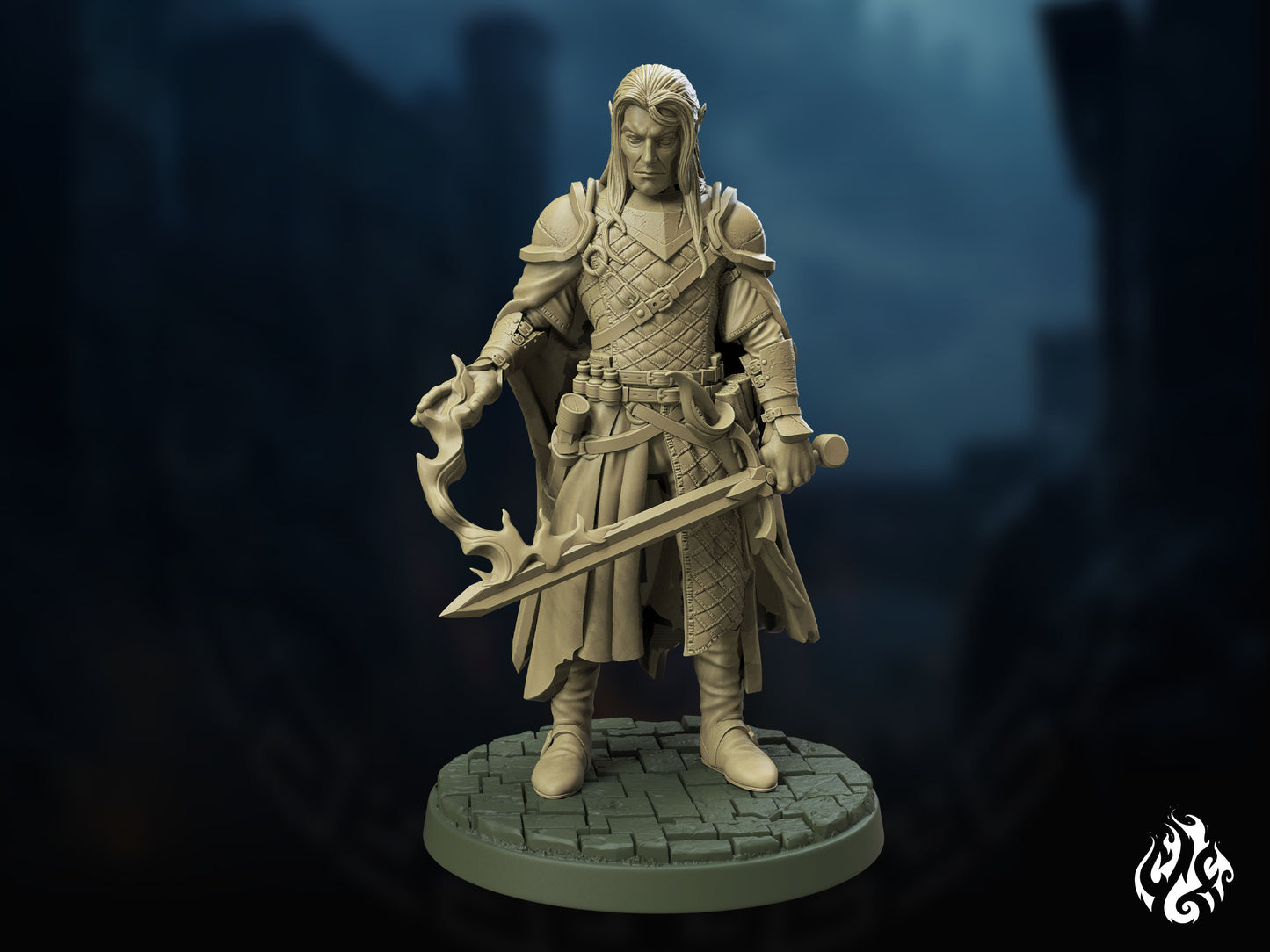 Crippled God Foundry - Dark Elf Sorcerer - DnD/TTRPG Figure/Miniature