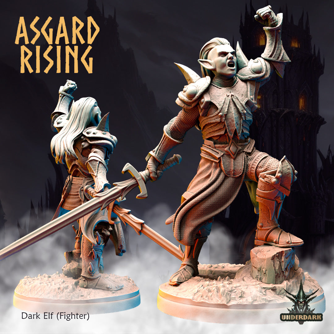 Asgard Rising - Underdark - Dark Elf - DnD/TTRPG Figure/Miniature