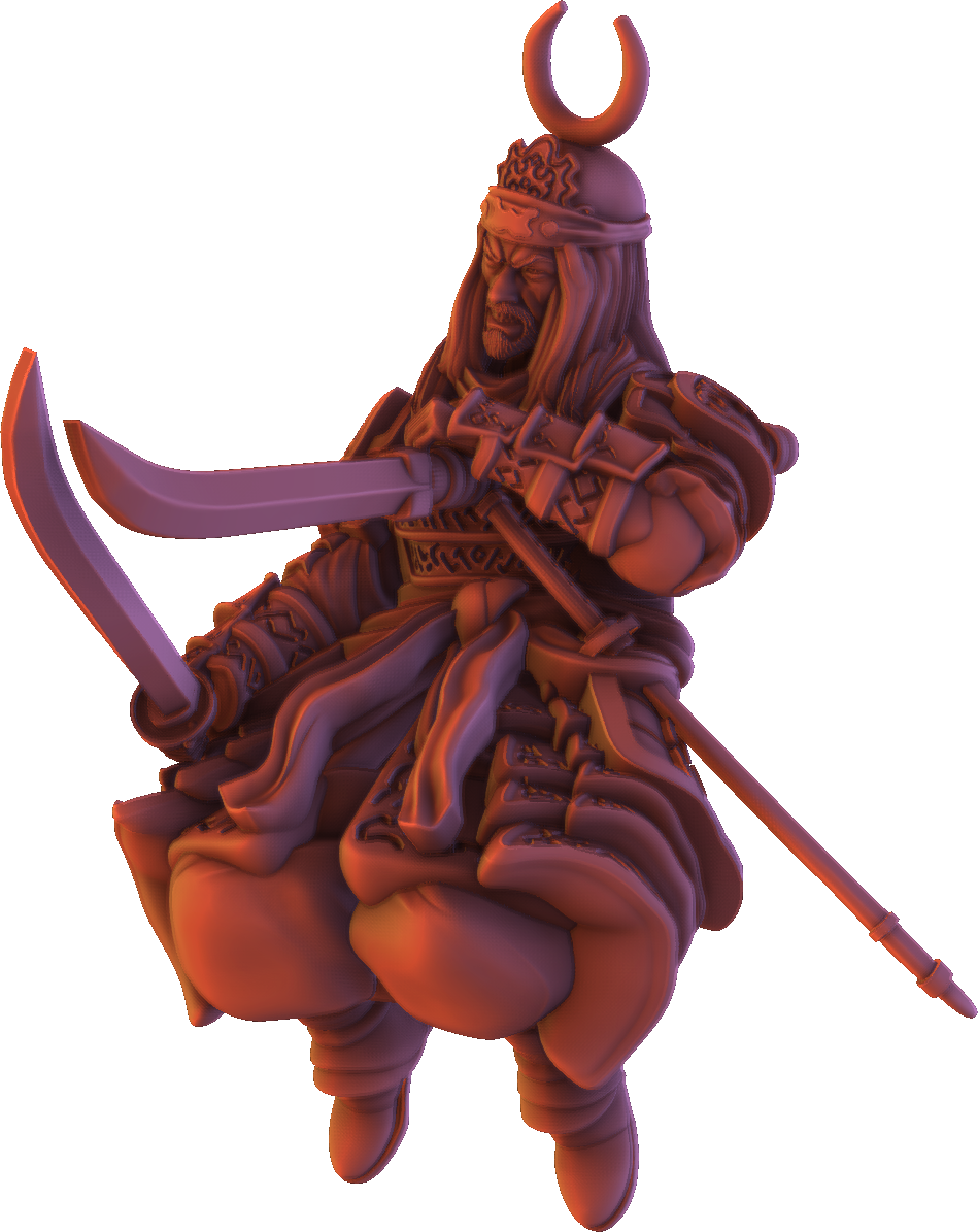 Forged Path - Tokugawa Guardians - Fallen Samurai - DnD/Pathfinder/TTRPG Figure