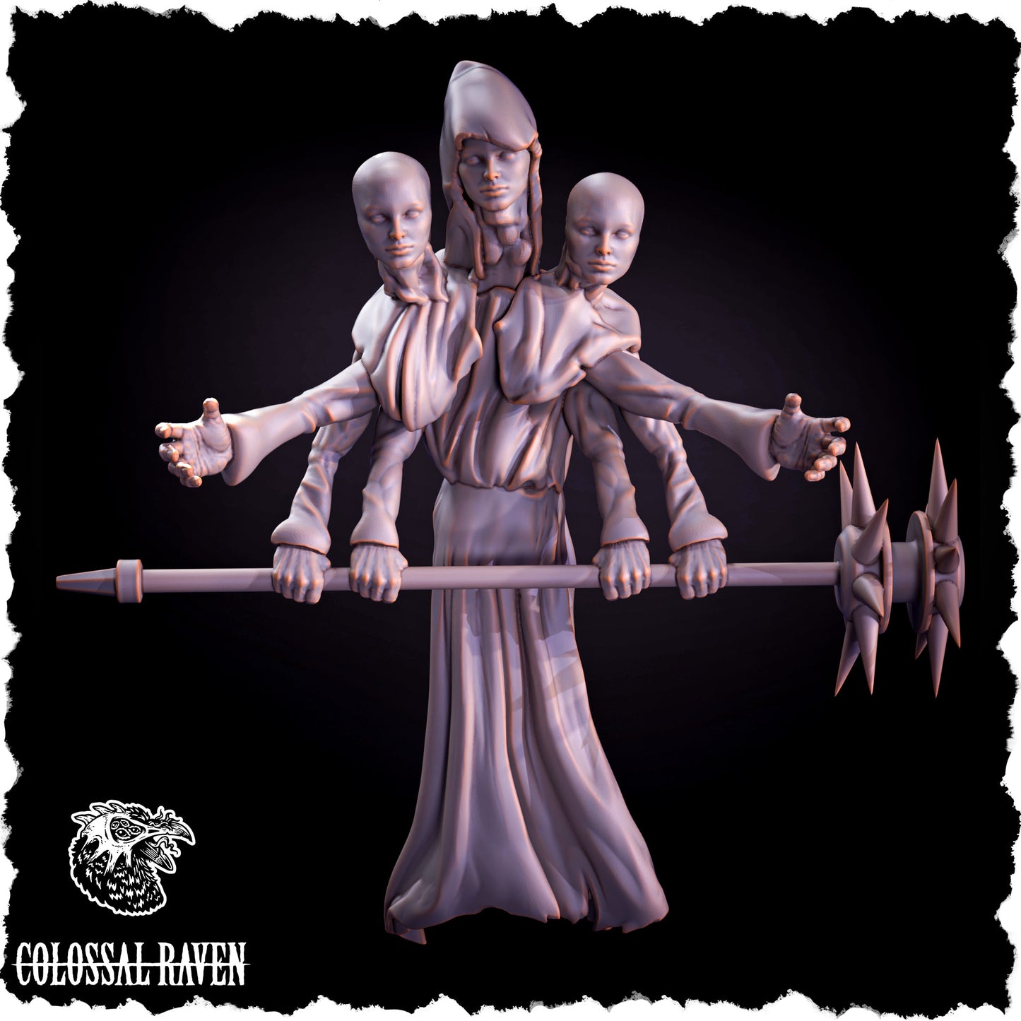 Colossal Raven - Demon Witch #4 - DnD/Pathfinder/TTRPG Figure