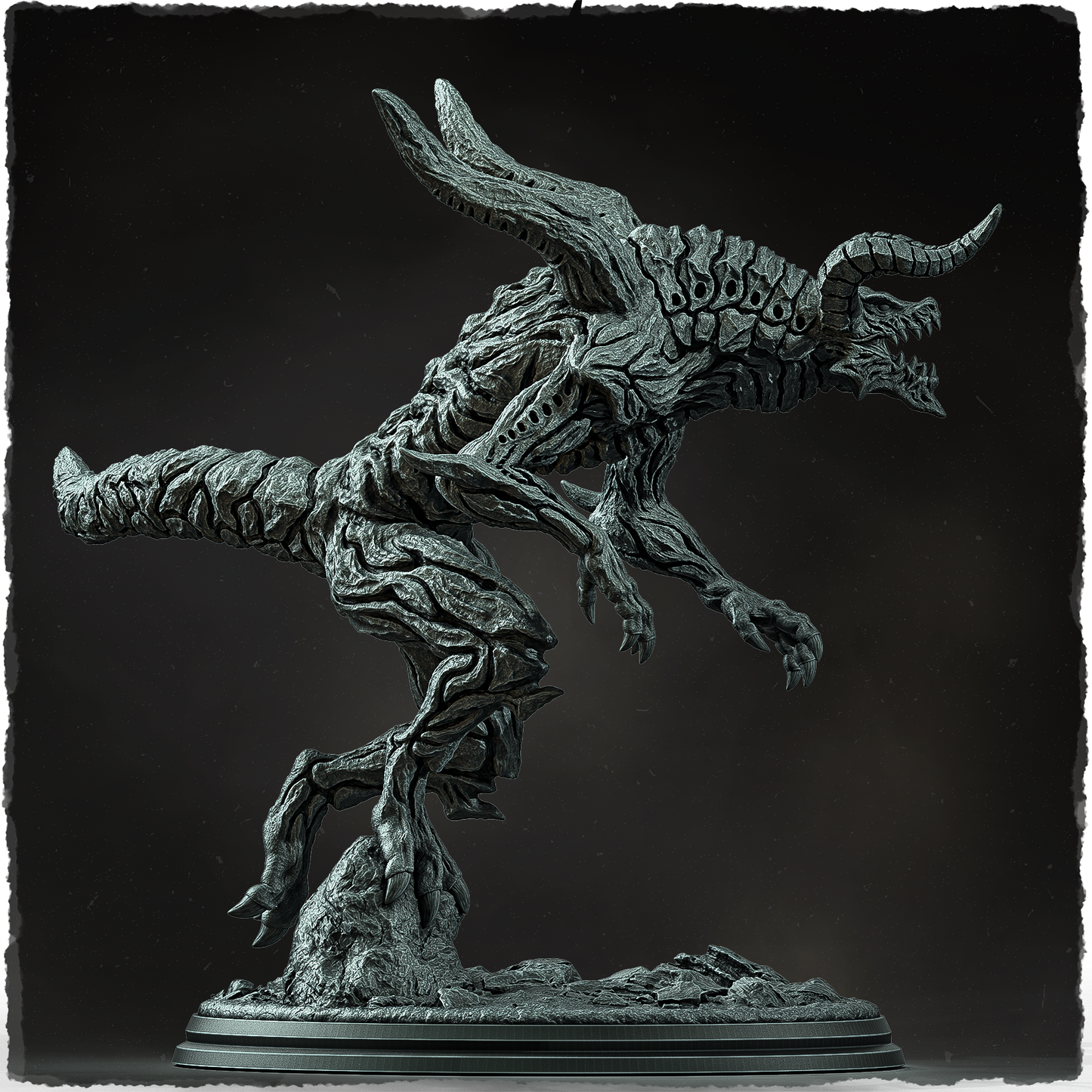 Evox Arts - Arcanterra #3 - Flame Bringer Dragon - DnD/TTRPG Figure/Miniature