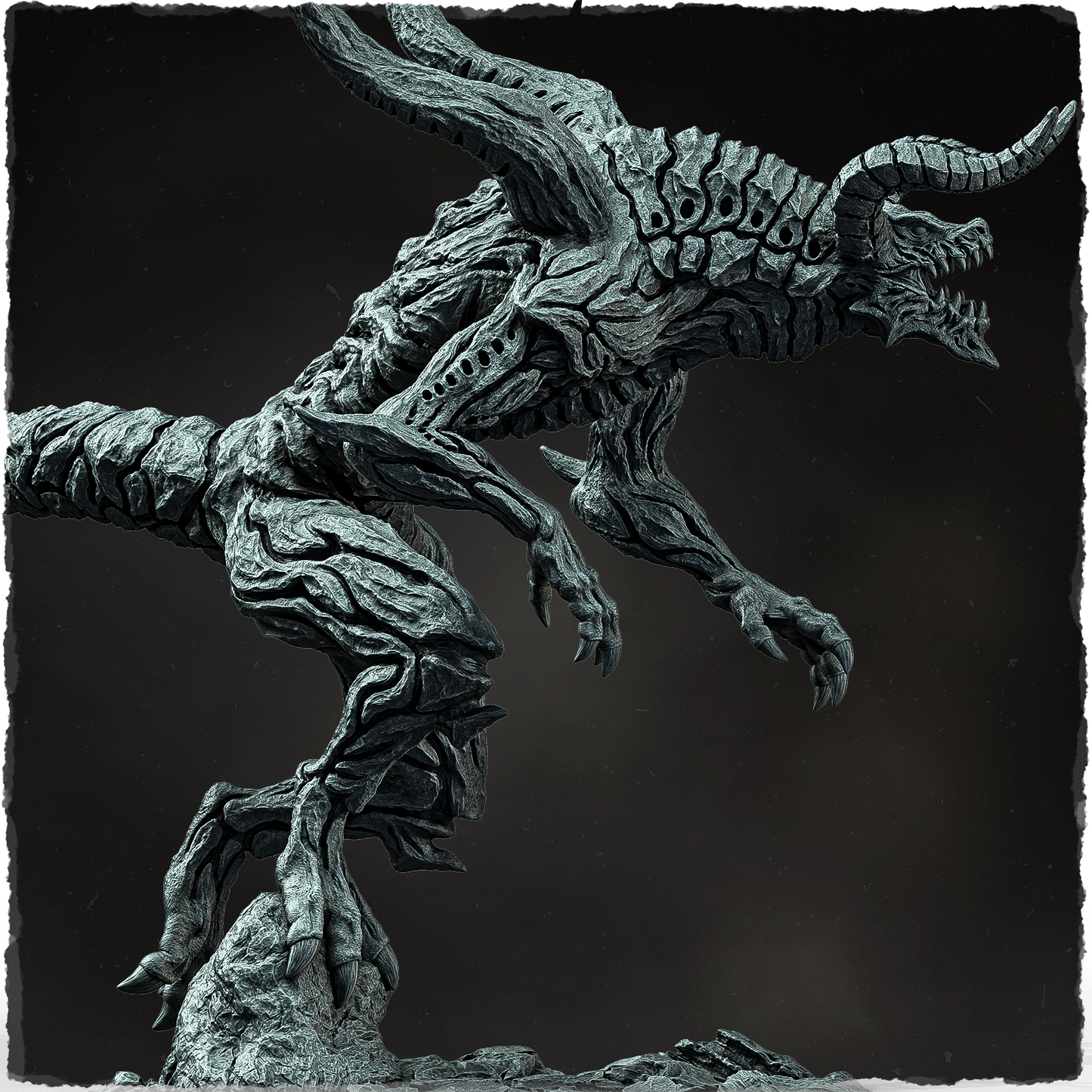 Evox Arts - Arcanterra #3 - Flame Bringer Dragon - DnD/TTRPG Figure/Miniature