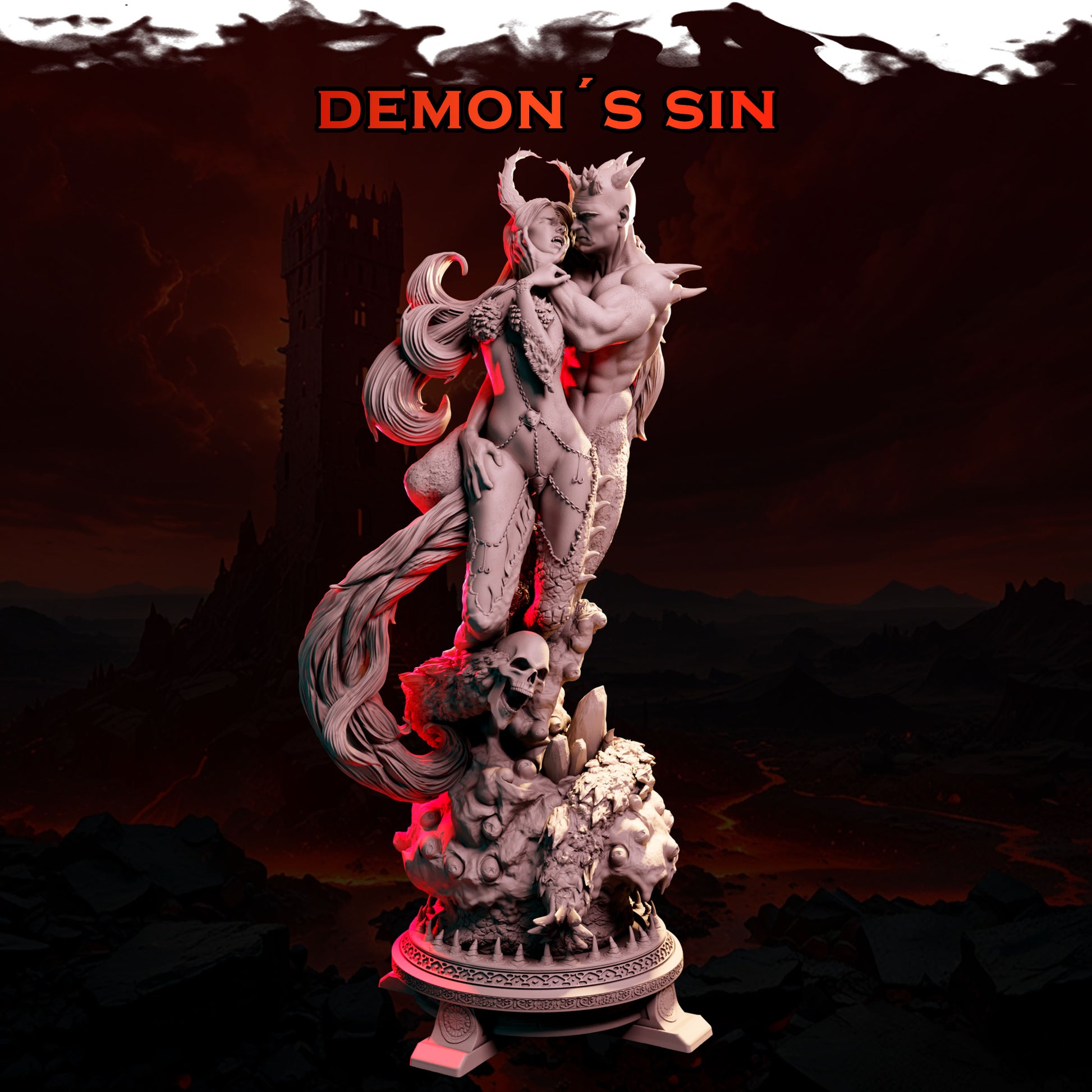 Underworld Miniatures - Demon´s Sin - 75/120mm Pin Up/Figure/Model/Diorama - Helios3DPrinting