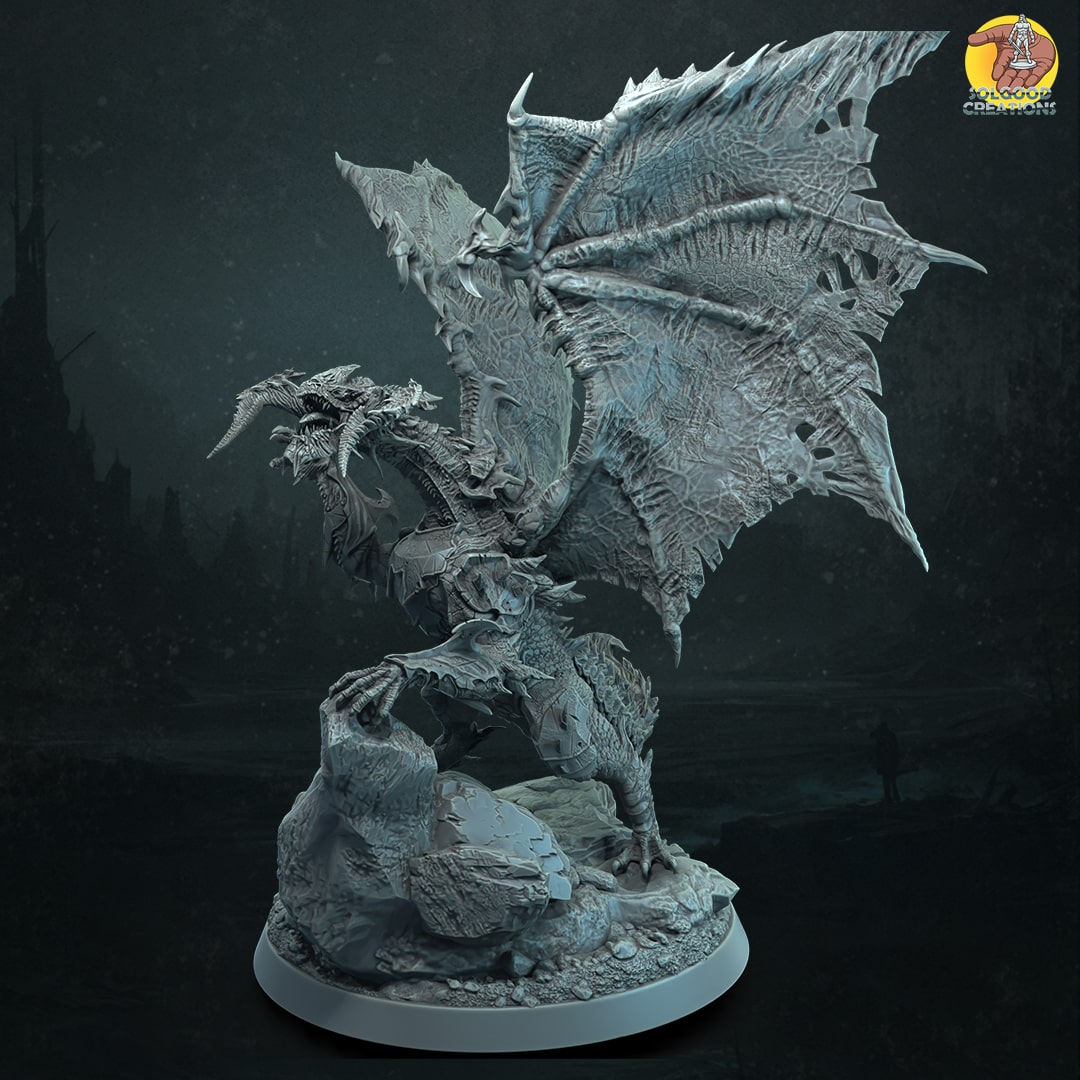 Solgoodcreations - Heaven's Rule - Unholy Dragon - DnD/TTRPG Figure/Miniature