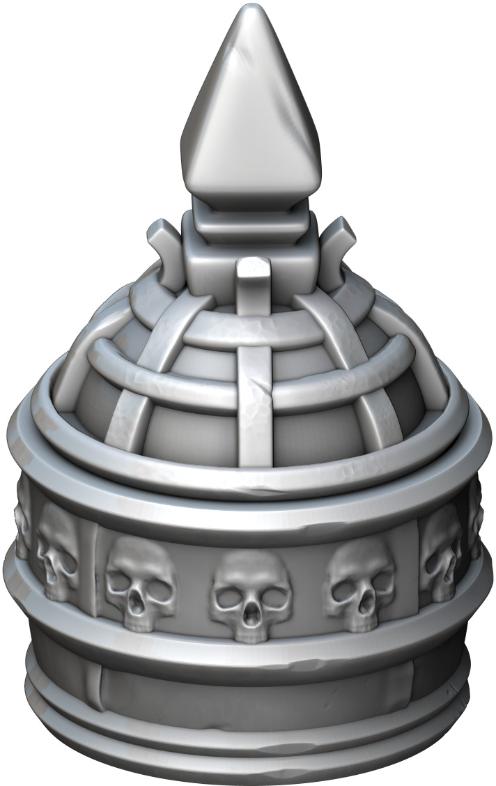 Ars Moriendi - Mythic Dice Box - Necromancer - DnD/TTRPG/Roleplaying/Wargames - Helios3DPrinting