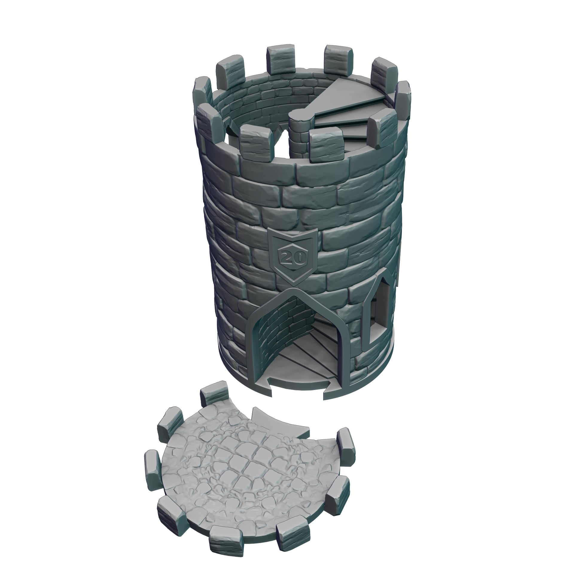 Ars Moriendi - Mythic Dice Tower - Mug Insert  - DnD/TTRPG/Roleplaying/Wargames - Helios3DPrinting
