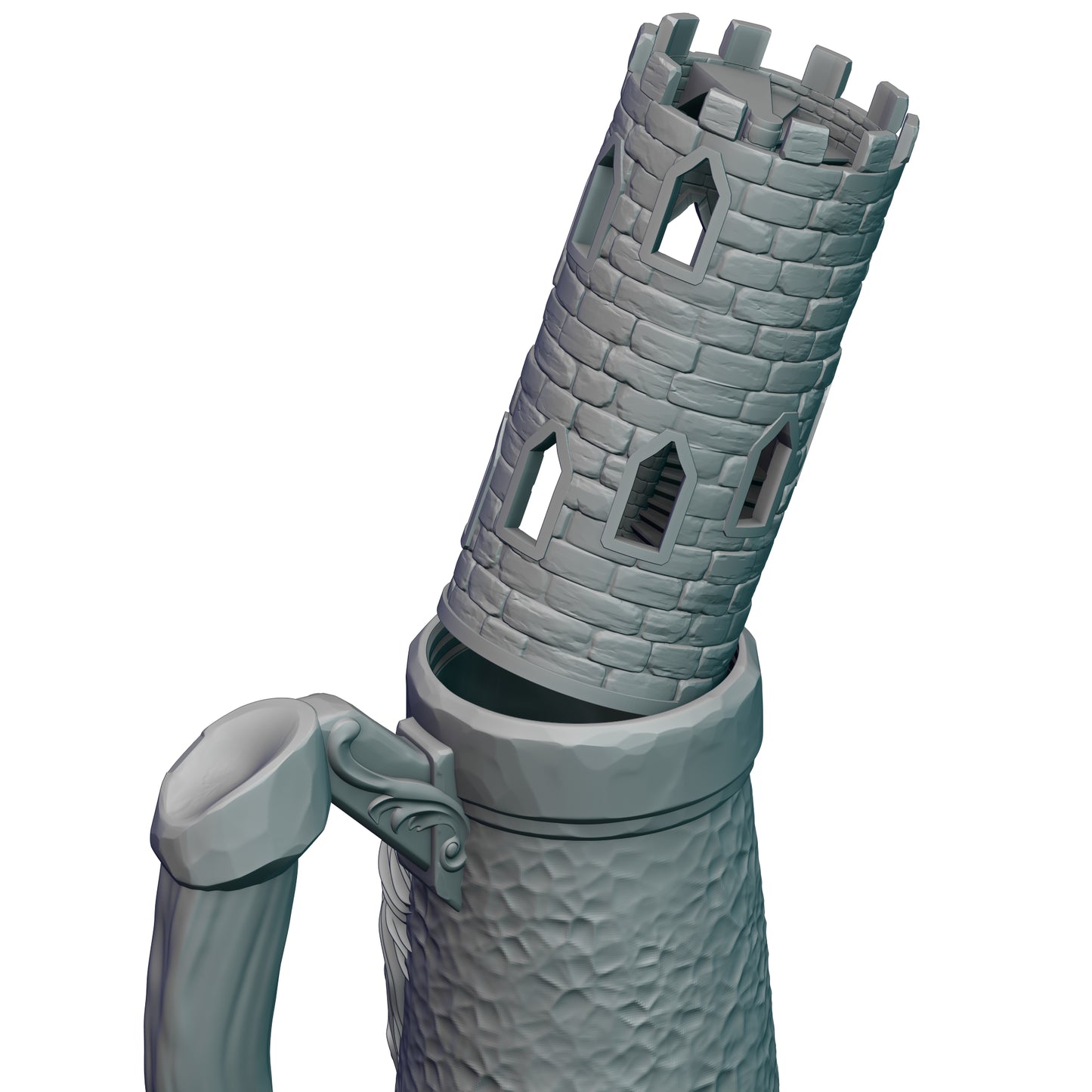 Ars Moriendi - Mythic Dice Tower - Mug Insert  - DnD/TTRPG/Roleplaying/Wargames - Helios3DPrinting