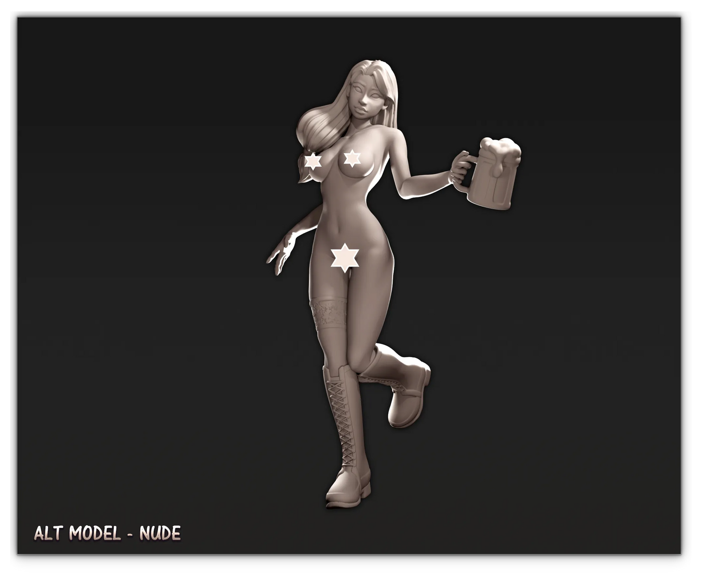 Doki3D - Ostara - 75mm Pin Up/Figure/Model/Diorama