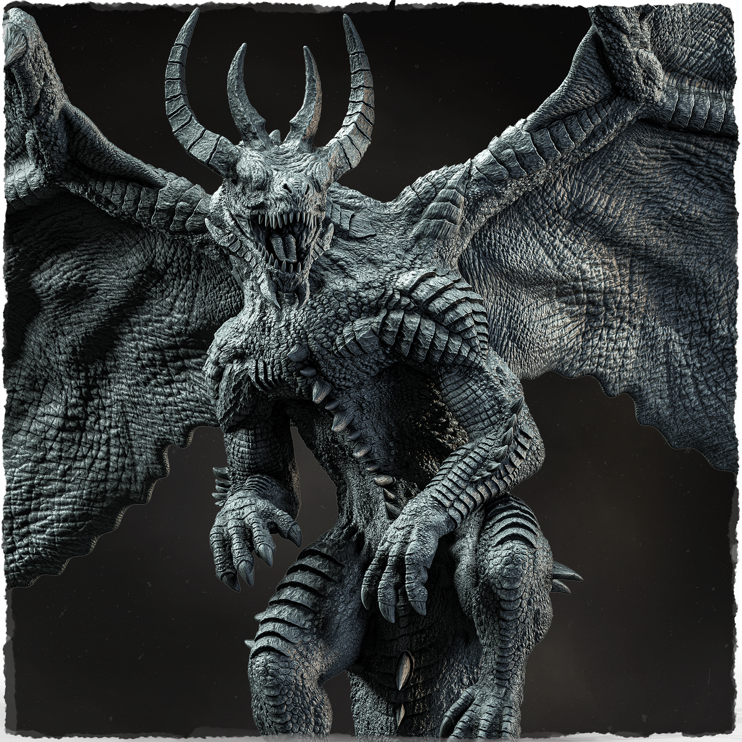 Evox Arts - Arcanterra #3 - Flame Sage Dragon - DnD/TTRPG Figure/Miniature