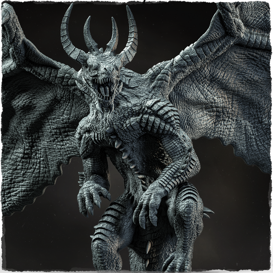 Evox Arts - Arcanterra #3 - Flame Sage Dragon - DnD/TTRPG Figure/Miniature