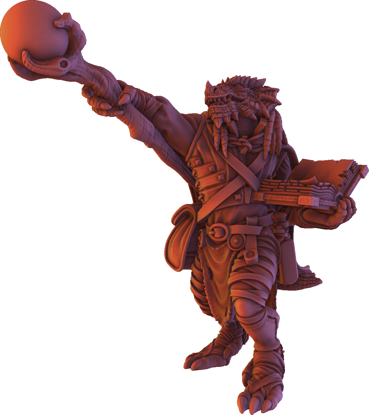 STL - Dragonborn Wizard - DnD/TTRPG Figure/Miniature