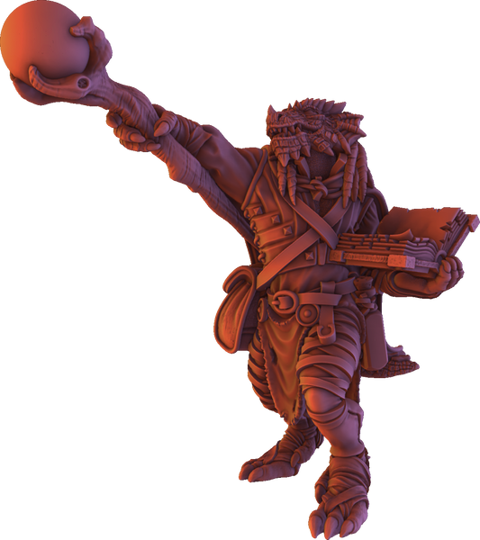 STL - Dragonborn Wizard - DnD/TTRPG Figure/Miniature