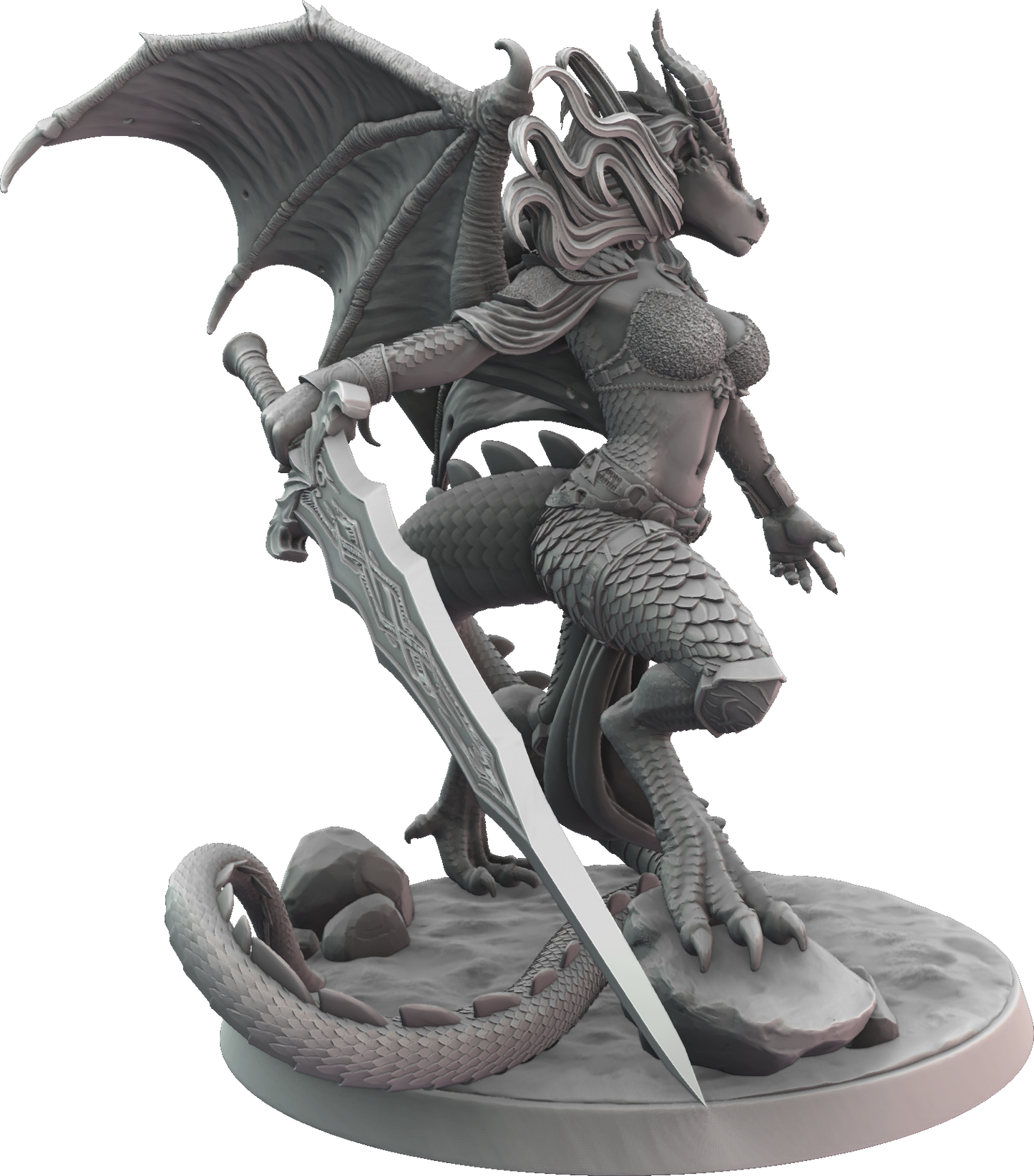 Cosmondo - Savage Souls - Drakira Flameheart - 75/120mm Pin Up/Figure/Model/Diorama