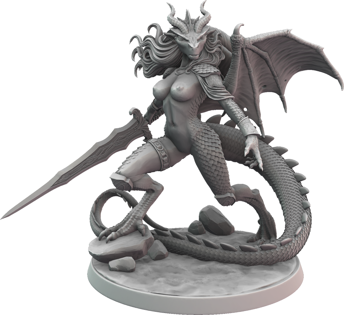 Cosmondo - Savage Souls - Drakira Flameheart - 75/120mm Pin Up/Figure/Model/Diorama