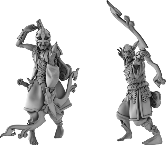 3DPZstudio - Dreadmist - Draugr Archer - DnD/TTRPG Figure/Miniature - Helios3DPrinting