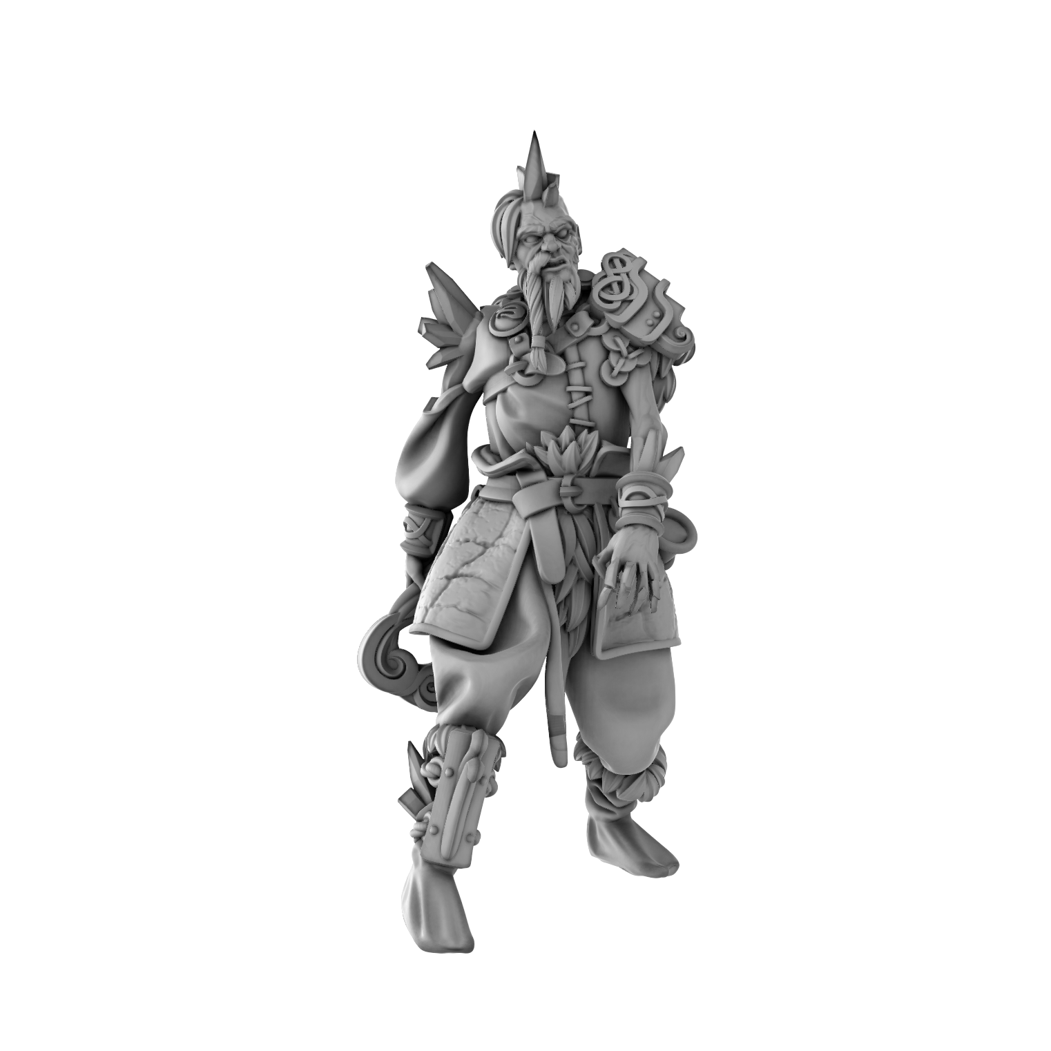 3DPZstudio - Dreadmist - Draugr Firstmate - DnD/TTRPG Figure/Miniature - Helios3DPrinting