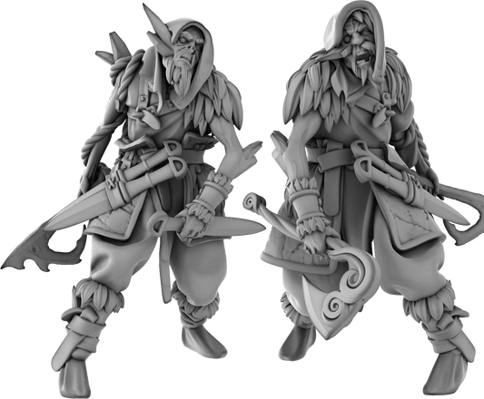 3DPZstudio - Dreadmist - Draugr Sapper - DnD/TTRPG Figure/Miniature - Helios3DPrinting