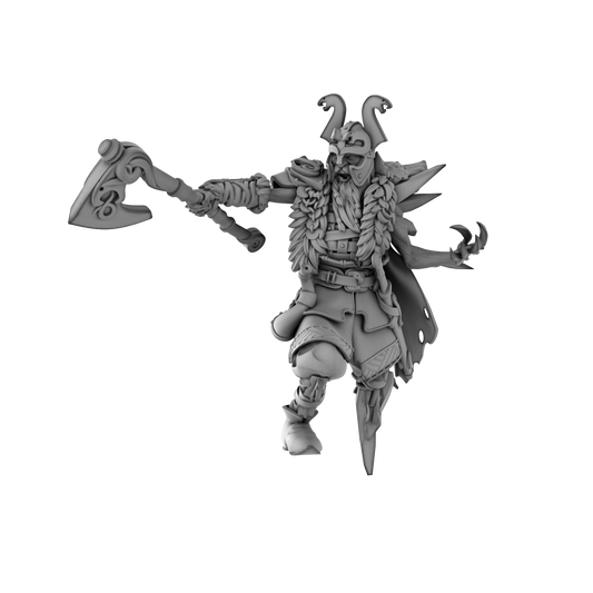 3DPZstudio - Dreadmist - Draugr Thane - DnD/TTRPG Figure/Miniature - Helios3DPrinting