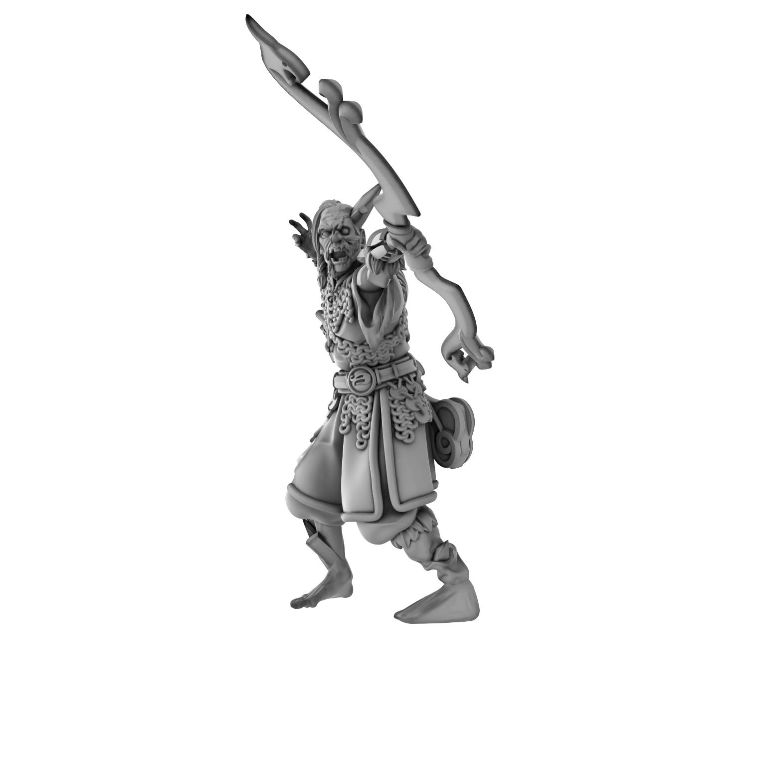 3DPZstudio - Dreadmist - Draugr Archer - DnD/TTRPG Figure/Miniature - Helios3DPrinting
