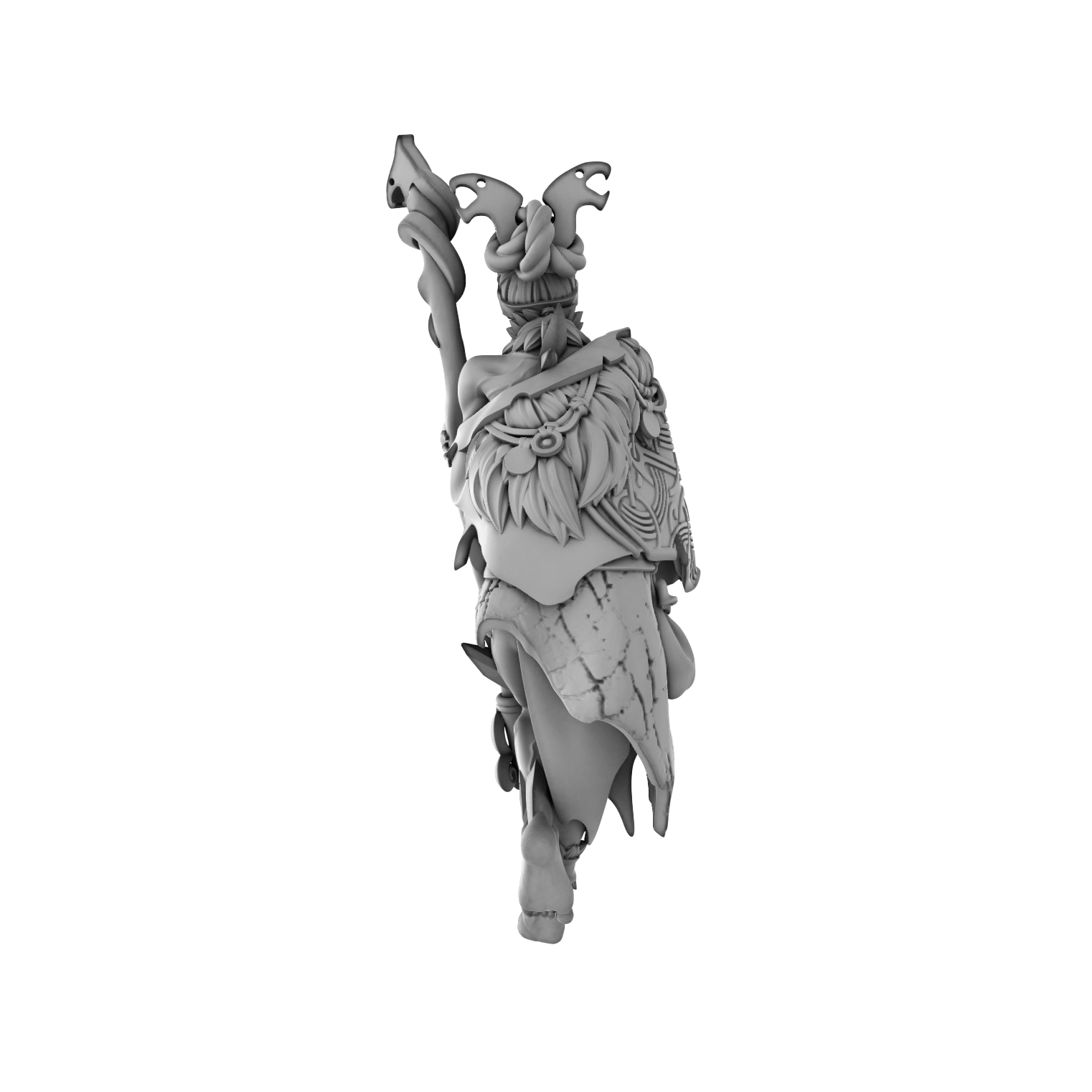 3DPZstudio - Dreadmist - Draugr Mistcaller - DnD/TTRPG Figure/Miniature - Helios3DPrinting