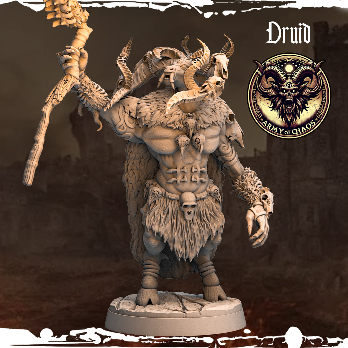 Monolith Arts - Beasts - Druid #10 - DnD/TTRPG Figure/Miniature