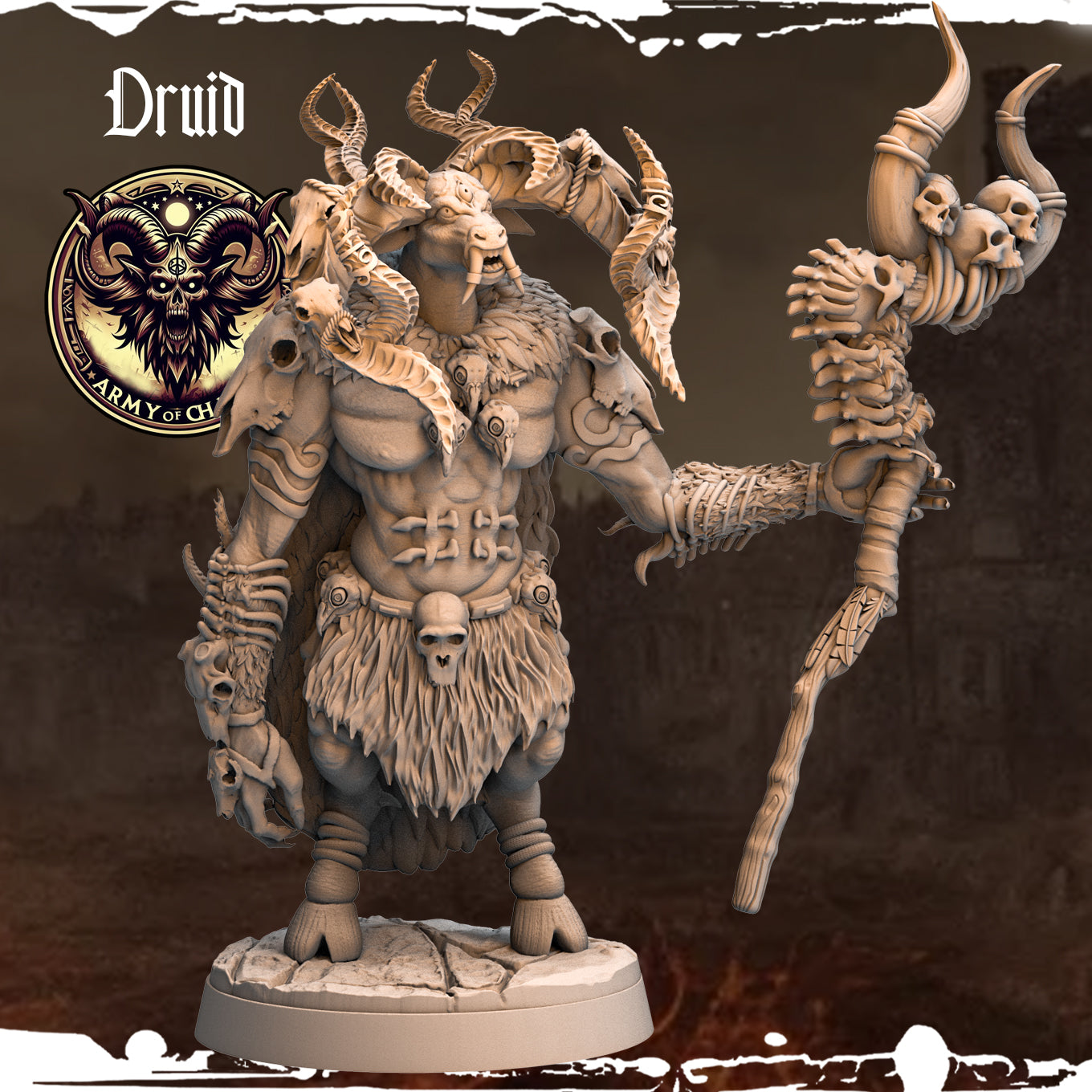 Monolith Arts - Beasts - Druid #11 - DnD/TTRPG Figure/Miniature