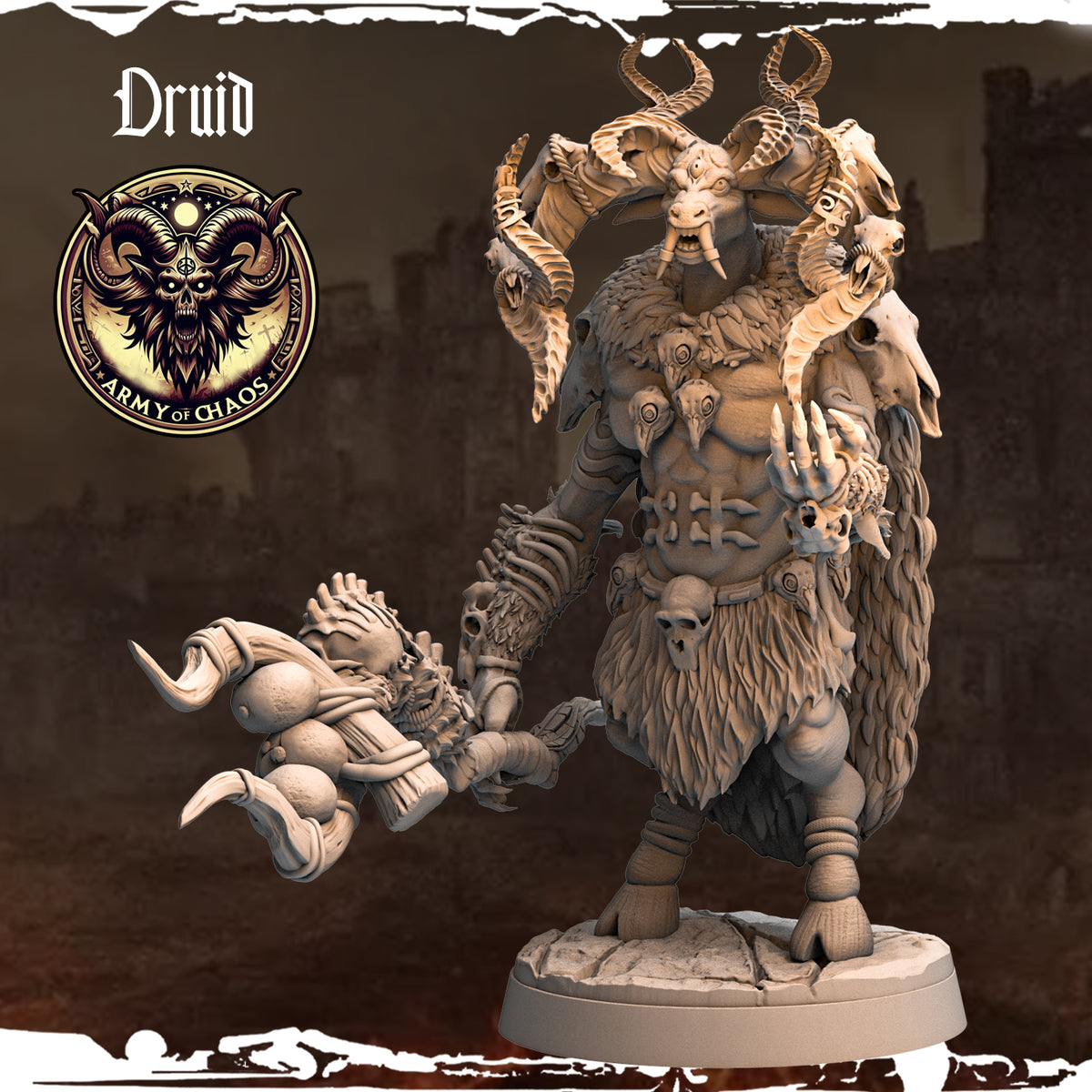 Monolith Arts - Beasts - Druid #4 - DnD/TTRPG Figure/Miniature