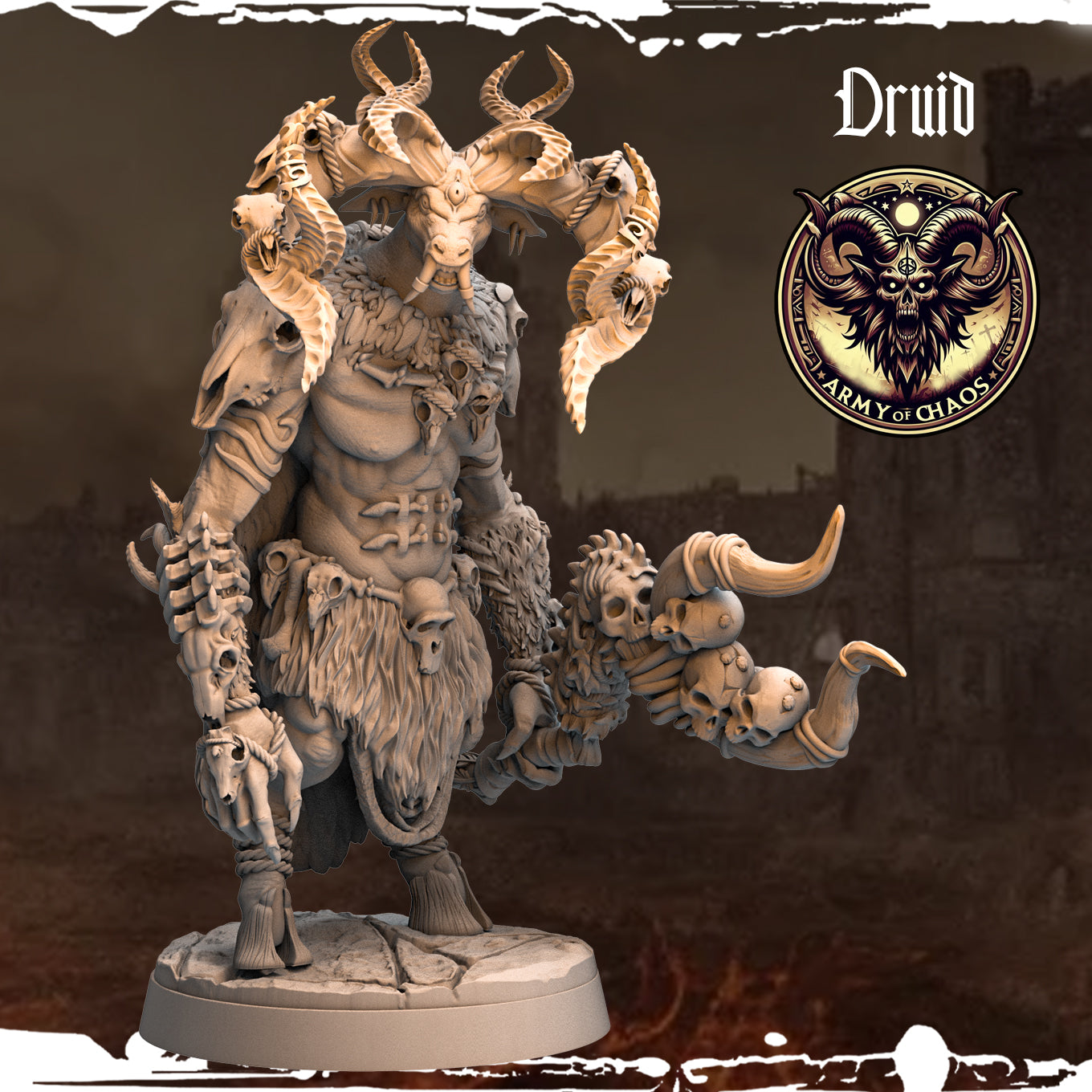 Monolith Arts - Beasts - Druid #5 - DnD/TTRPG Figure/Miniature