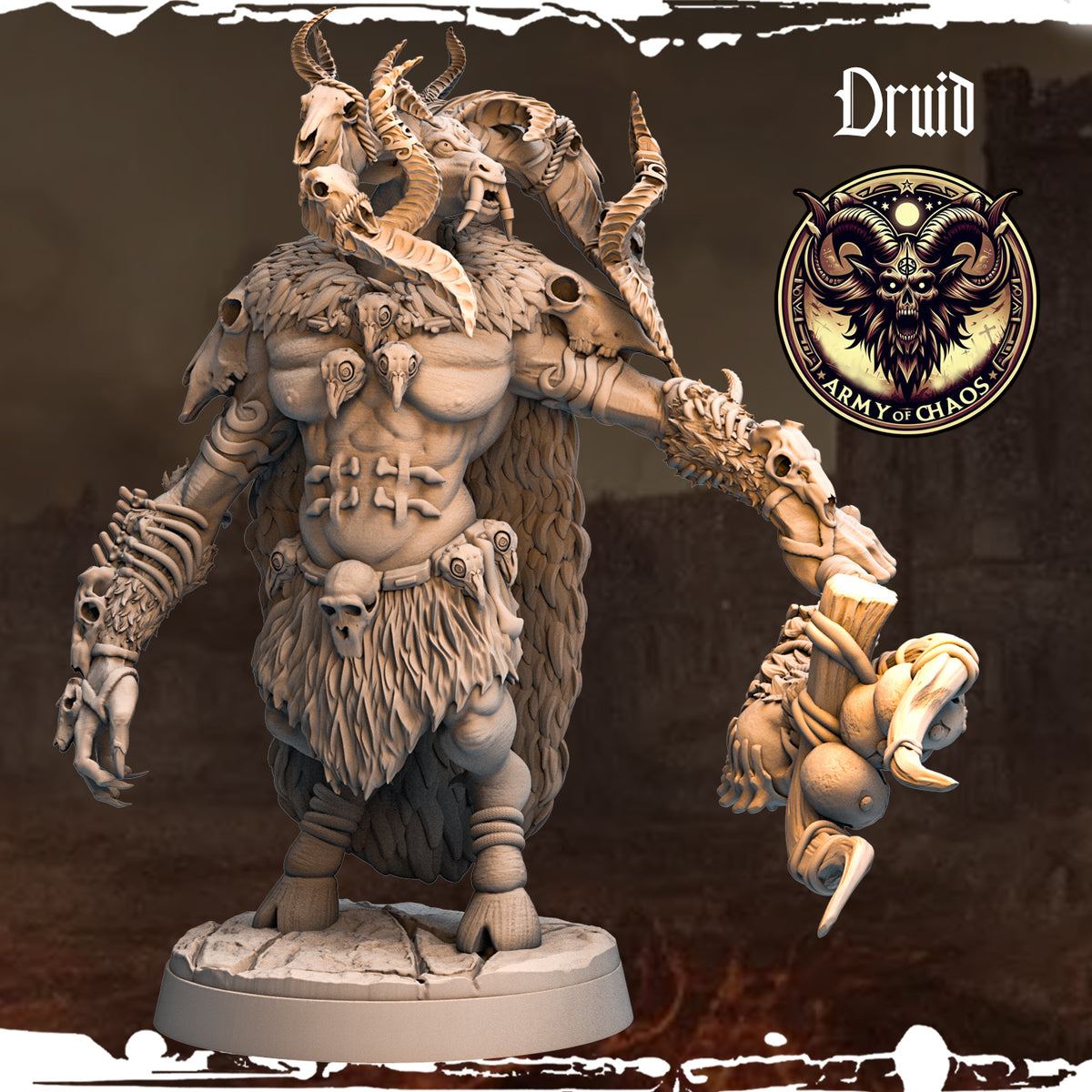 Monolith Arts - Beasts - Druid #7 - DnD/TTRPG Figure/Miniature