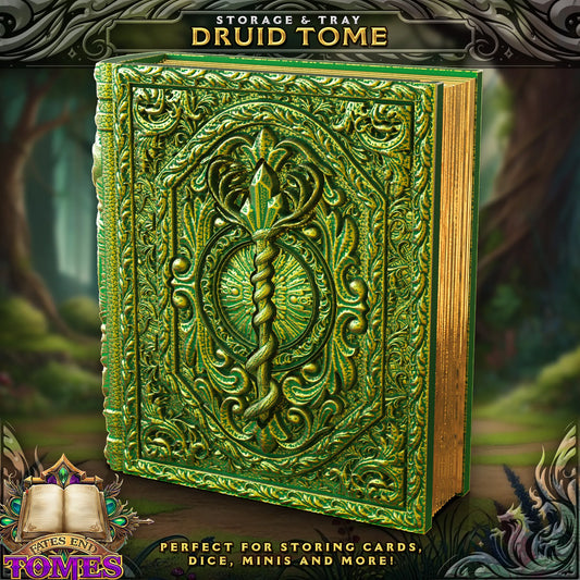 FatesEnd - Dice/Card Tome - Druid - DnD/TTRPG/Roleplaying/Wargames