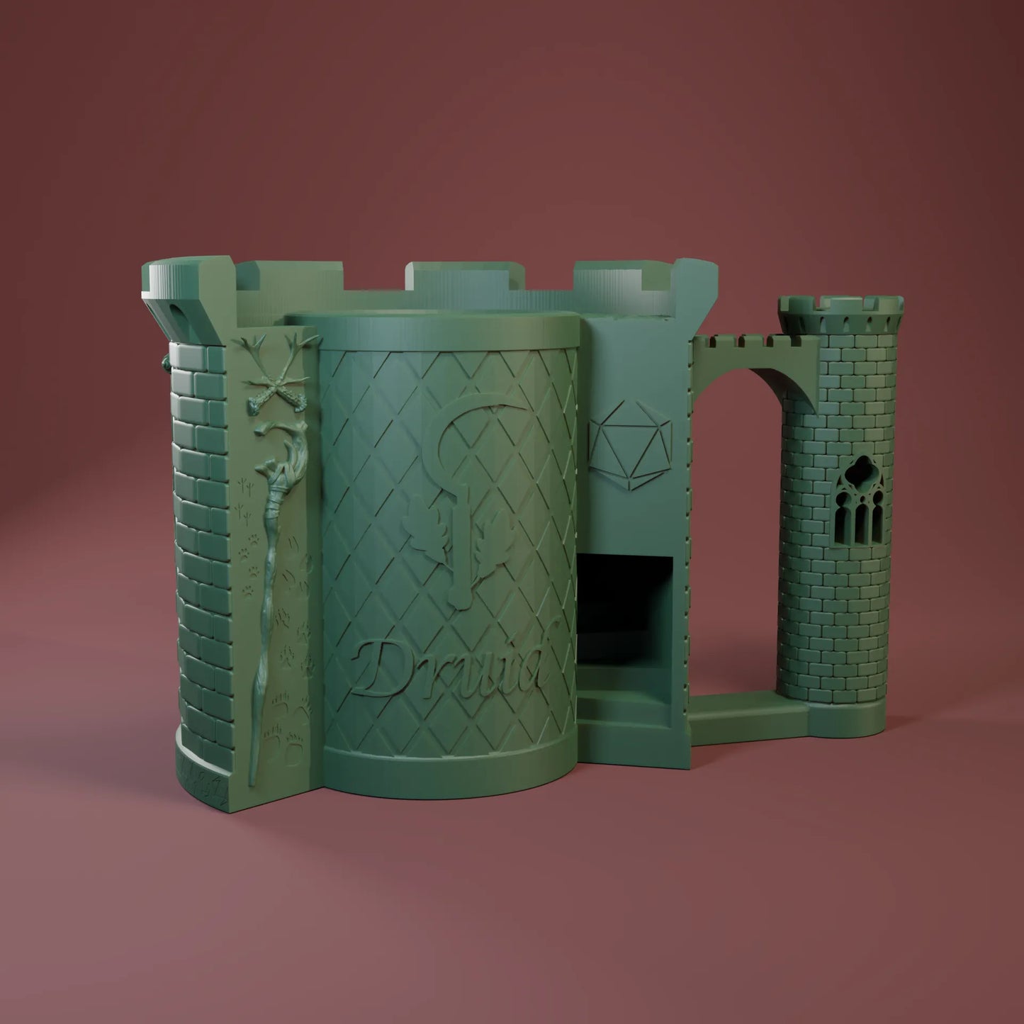 Jacob & Kira - Can-Holding Dice Towers - Druid