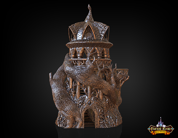 FatesEnd - Druid Dice Tower - DnD/TTRPG/Roleplaying/Wargames