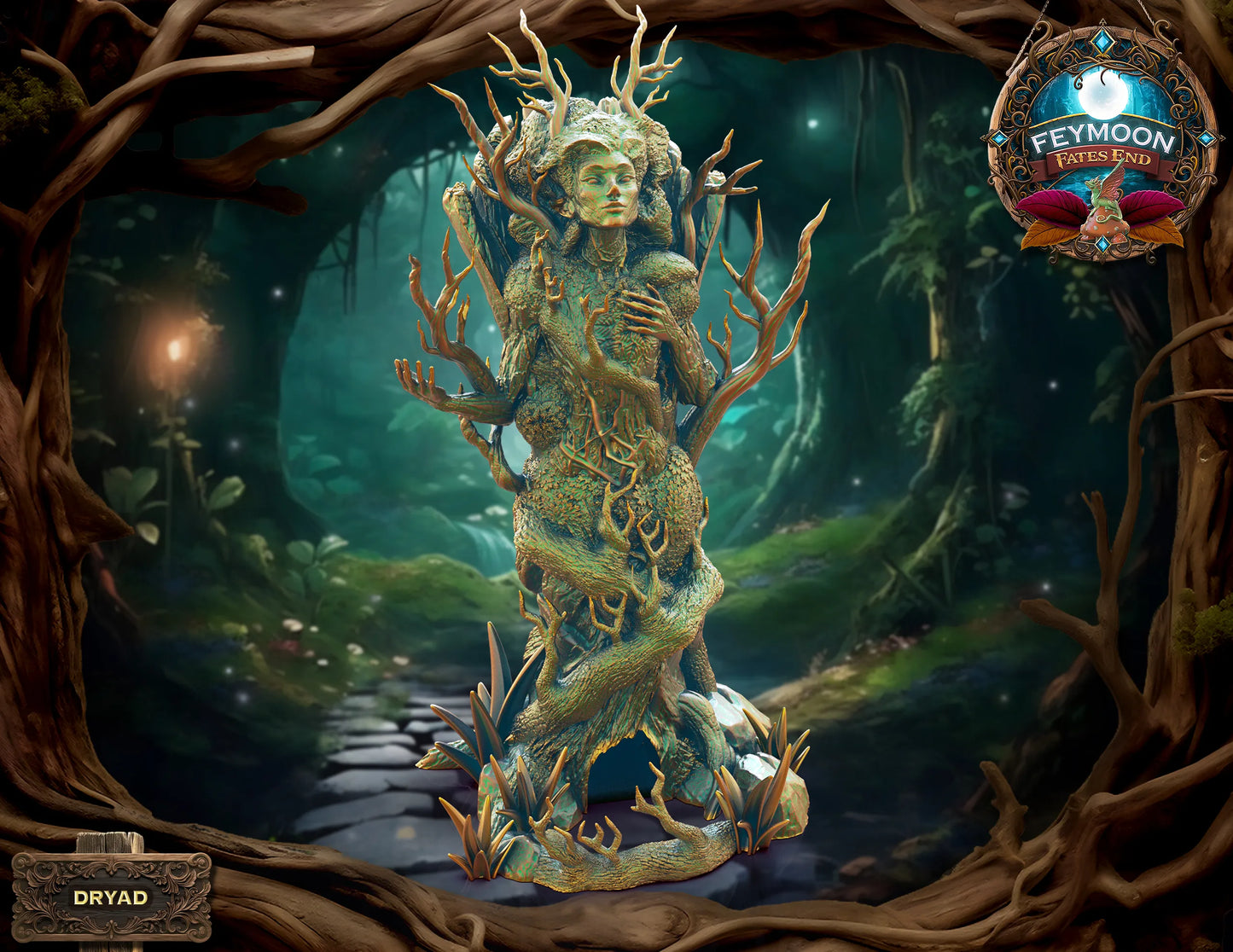 FatesEnd - Feymoon - Dryad Dice Box - DnD/TTRPG/Roleplaying/Wargames