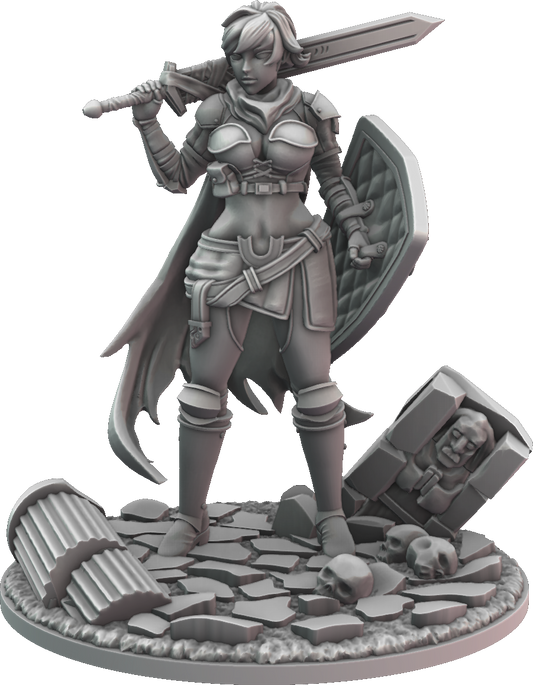 Minihoard - Princess & Dwarven Mercs - Dua Faith - DnD/TTRPG Figure/Miniature