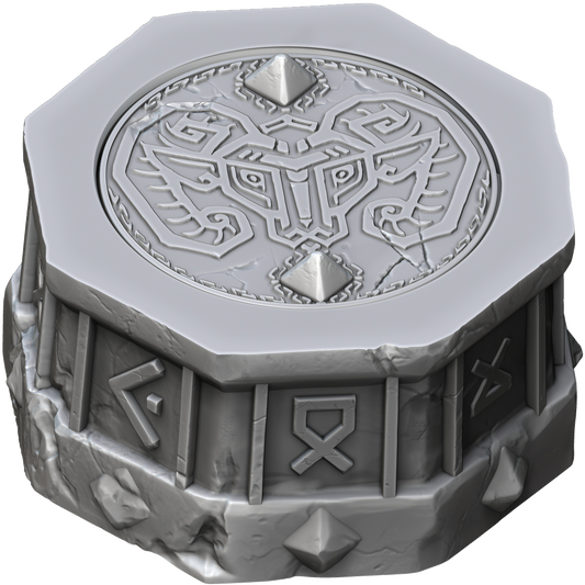 Ars Moriendi - Mythic Dice Box - Dwarf - DnD/TTRPG/Roleplaying/Wargames - Helios3DPrinting