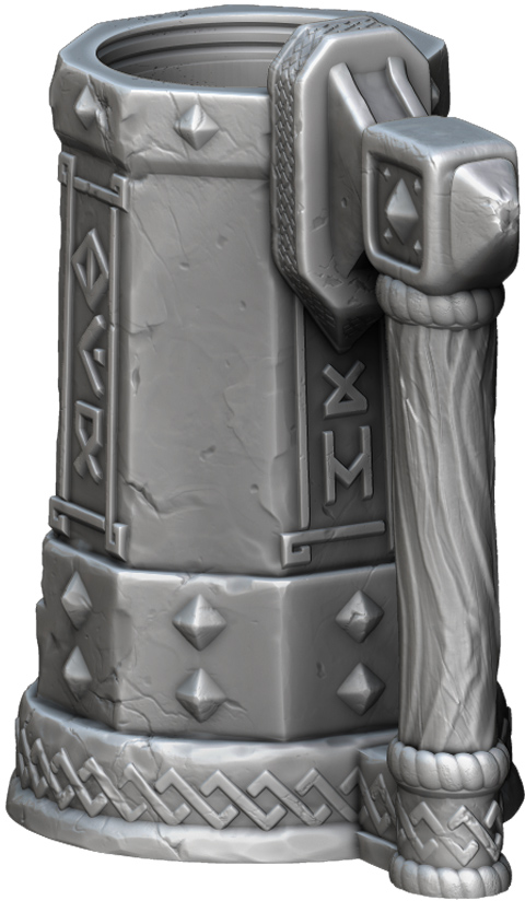Ars Moriendi - Mythic Mugs - Dwarf - DnD/TTRPG/Roleplaying/Wargames - Helios3DPrinting