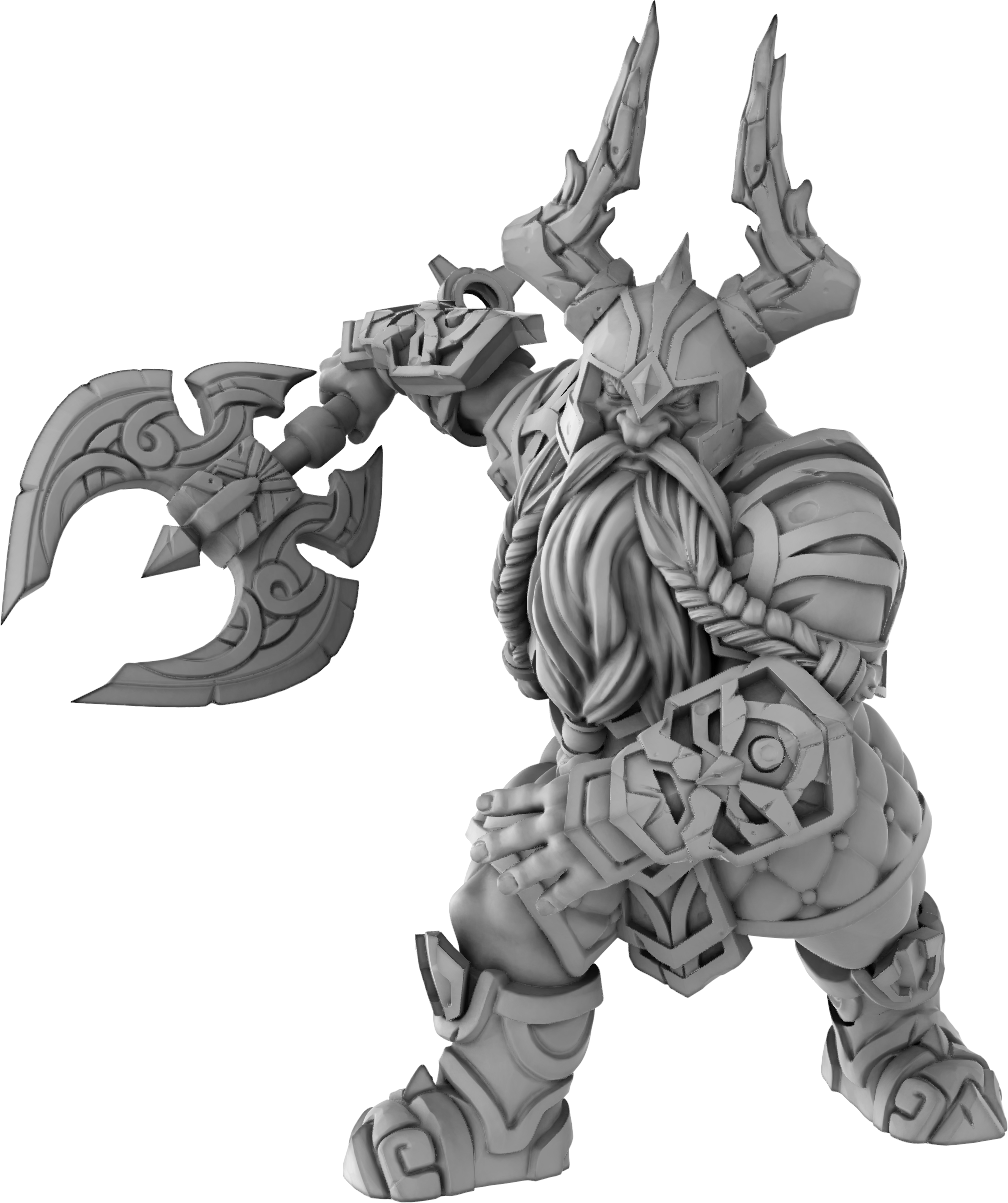 Brayan Nafarrate - Dwarf #1 - DnD/TTRPG Figure/Miniature