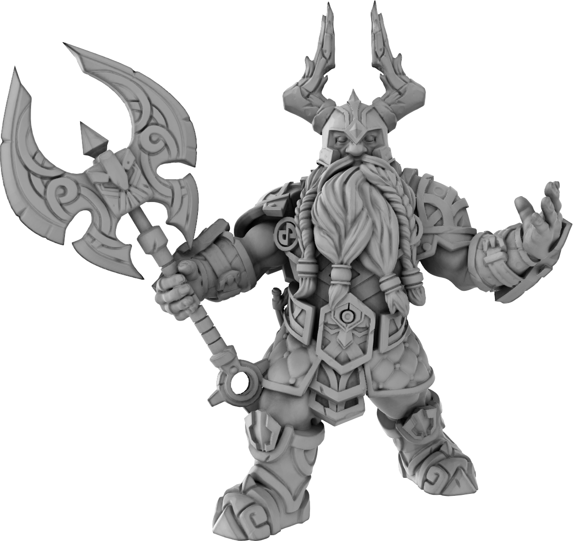 Brayan Nafarrate - Dwarf #2 - DnD/TTRPG Figure/Miniature
